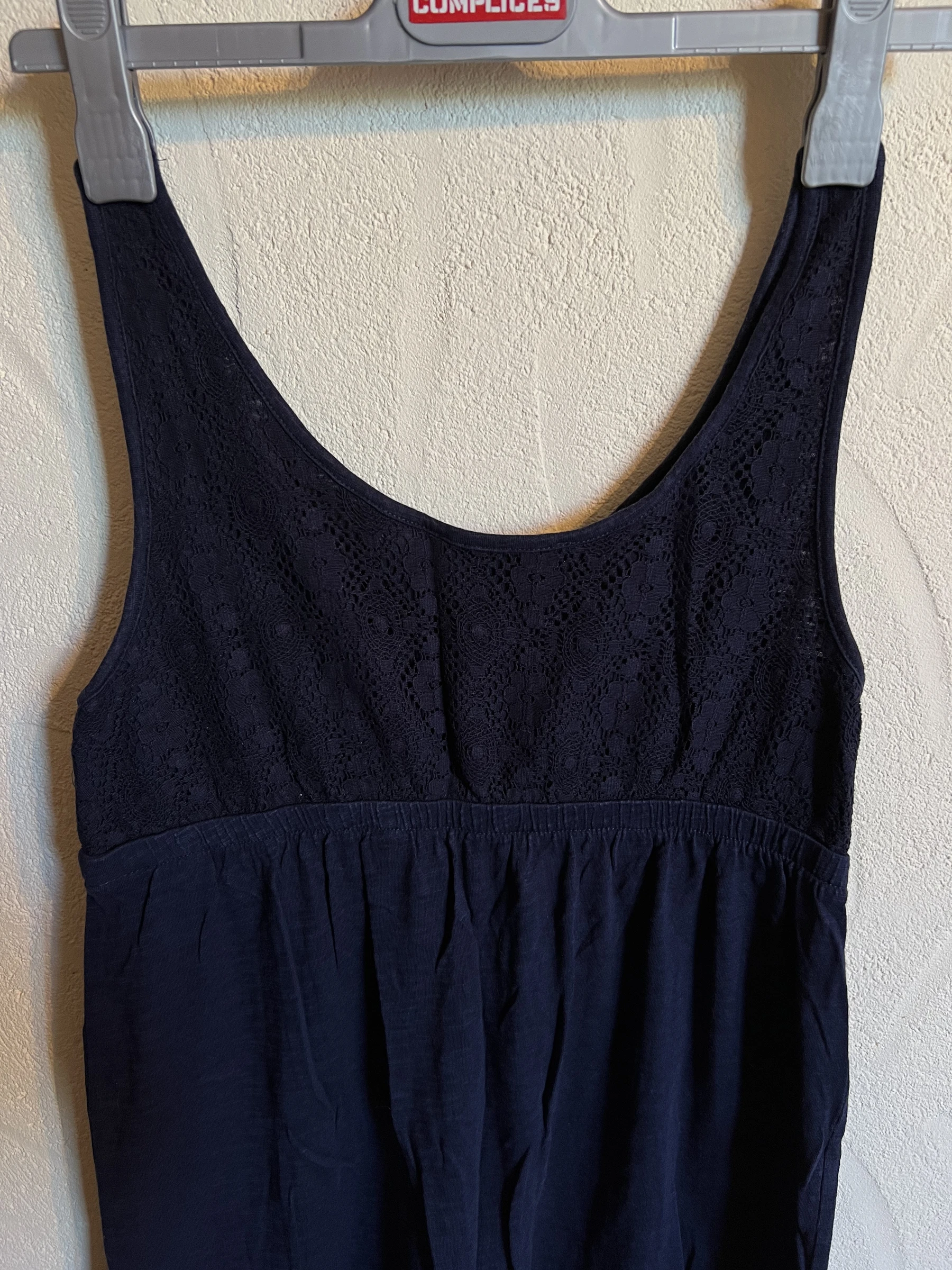 🫐 Cache Cache navy blue short dress – S – fluid & chic casual – photo 7